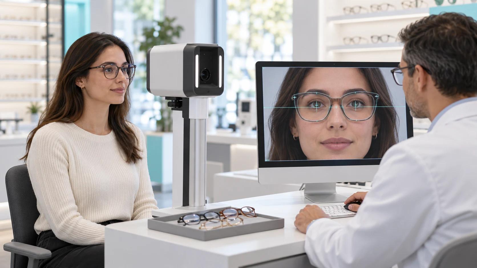 Imagen ilustrativa de medición digital para la adaptación de anteojos